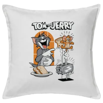 Tom n Jerry, Sofa cushion White 50x50cm includes filling