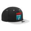 Καπέλο Ενηλίκων Flat Snapback Μαύρο/Γκρι, (100% ΒΑΜΒΑΚΕΡΟ TWILL, ΕΝΗΛΙΚΩΝ, UNISEX, ONE SIZE)