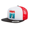 Καπέλο Ενηλίκων Foam Flat Snapback με Δίχτυ Μαύρο-Λευκό-Κόκκινο (POLYESTER, ΕΝΗΛΙΚΩΝ, UNISEX, ONE SIZE)
