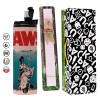 Πασχαλινή Λαμπάδα με  ΡΟΖ Travel Tumbler θερμό (600ml, BPA free) & κερί αρωματικό πλακέ (30cm) (ΡΟΖ)