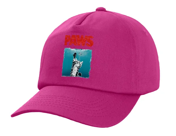 PAWS — Καπέλο Ενηλίκων Baseball, 100% Βαμβακερό,  Φούξια,(purple) (ΒΑΜΒΑΚΕΡΟ, ΕΝΗΛΙΚΩΝ, UNISEX, ONE SIZE)