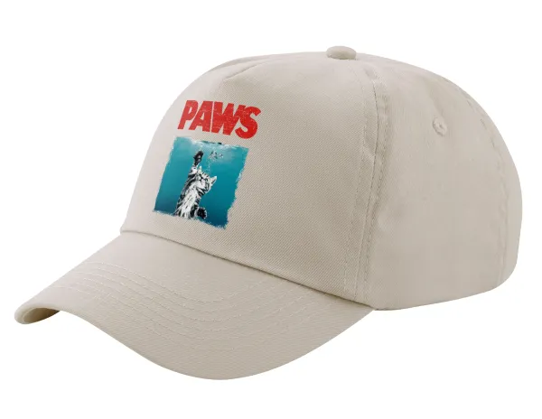 PAWS — Μπεζ (SAND) Πεντάφυλλο Καπέλο Ενηλίκων Βαμβακερό (UNISEX, ONE SIZE)