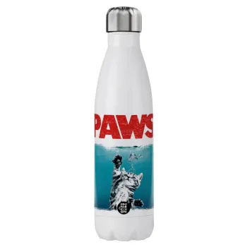 PAWS, Μεταλλικό παγούρι θερμός (Stainless steel), διπλού τοιχώματος, 750ml
