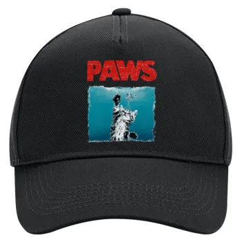 PAWS, Καπέλο Ενηλίκων Ultimate ΜΑΥΡΟ, (100% ΒΑΜΒΑΚΕΡΟ DRILL, ΕΝΗΛΙΚΩΝ, UNISEX, ONE SIZE)