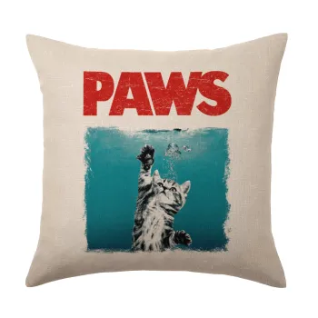 PAWS, Μαξιλάρι καναπέ ΛΙΝΟ 40x40cm περιέχεται το  γέμισμα