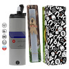 Πασχαλινή Λαμπάδα με Travel Tumbler θερμό (600ml, BPA free) & κερί αρωματικό πλακέ (30cm) (ΓΚΡΙ)