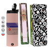 Πασχαλινή Λαμπάδα με  ΡΟΖ Travel Tumbler θερμό (600ml, BPA free) & κερί αρωματικό πλακέ (30cm) (ΡΟΖ)