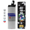 Tumbler ποτήρι θερμό ΓΚΡΙ από ανοξείδωτο ατσάλι 600ml