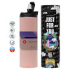 Tumbler ποτήρι θερμό ΡΟΖ από ανοξείδωτο ατσάλι 600ml