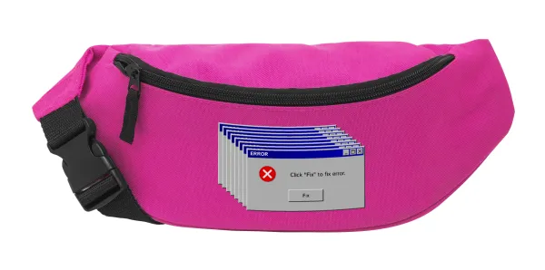 Fatal Error — Unisex waist bag (banana) in PINK color with 2 pockets