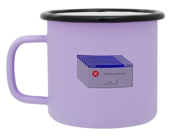 Fatal Error — Κούπα Μεταλλική εμαγιέ ΜΑΤ Light Pastel Purple 360ml