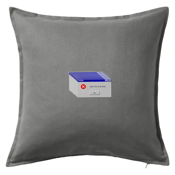 Fatal Error — Sofa cushion Grey 50x50cm includes filling