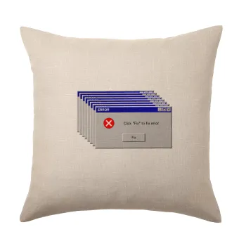 Fatal Error, Μαξιλάρι καναπέ ΛΙΝΟ 40x40cm περιέχεται το  γέμισμα