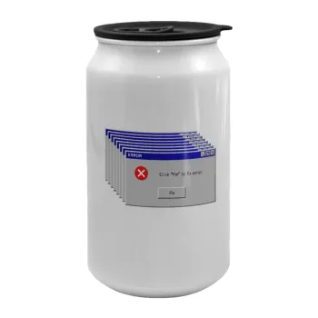 Fatal Error, Κούπα ταξιδιού μεταλλική με καπάκι (tin-can) 500ml