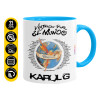 Κούπα χρωματιστή γαλάζια, κεραμική, 330ml