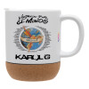 Κούπα, κεραμική με βάση φελού και καπάκι (ΜΑΤ), 330ml