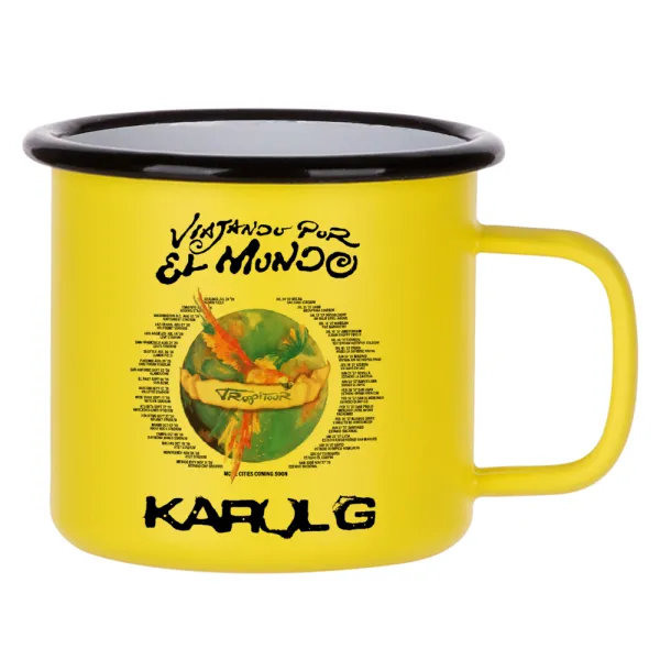 Karol G Tropicoqueta — Κούπα Μεταλλική εμαγιέ ΜΑΤ Κίτρινη 360ml