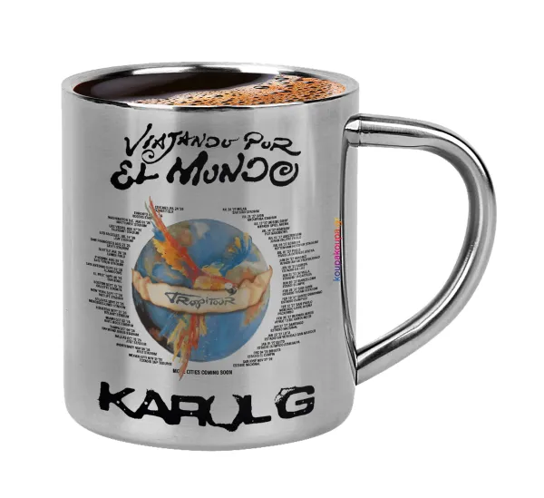 Karol G Tropicoqueta — Double-wall metal cup for espresso (220ml)