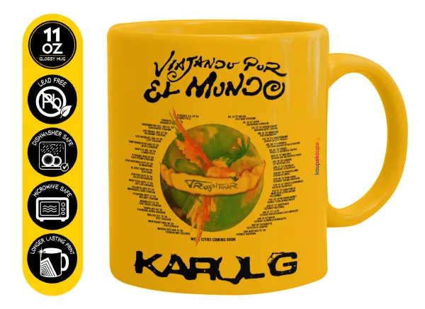 Karol G Tropicoqueta — Κούπα, κεραμική κίτρινη, 330ml