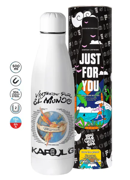 Karol G Tropicoqueta — Metal mug thermos (Stainless steel), 500ml