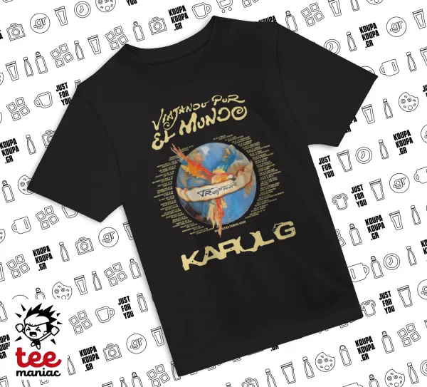 Karol G Tropicoqueta — ΜΑΥΡΟ Άνετο παιδικό T-Shirt από 100% βαμβάκι, για κάθε μέρα. Vegan & OEKO-TEX πιστοποιημένο.