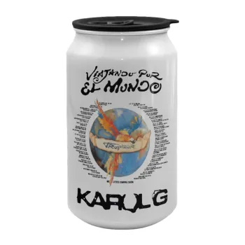 Karol G Tropicoqueta, Κούπα ταξιδιού μεταλλική με καπάκι (tin-can) 500ml