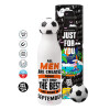 Soccer Metal mug thermos, double wall, 550ml