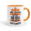 Mug colored orange, ceramic, 330ml