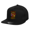 Καπέλο παιδικό Flat Snapback, Μαύρο (100% ΒΑΜΒΑΚΕΡΟ, ΠΑΙΔΙΚΟ, UNISEX, ONE SIZE)