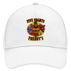 Adult Baseball Cap, Drill, White (100% COTTON, ADULT, UNISEX, ONE SIZE)