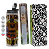 Πασχαλινή Λαμπάδα με Travel Tumbler θερμό (600ml, BPA free) & κερί αρωματικό πλακέ (30cm) (ΓΚΡΙ)