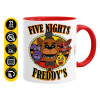 Mug colored red, ceramic, 330ml