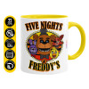 Mug colored yellow, ceramic, 330ml