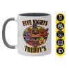 Mug colored grey, ceramic, 330ml