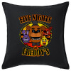 Sofa cushion black 50x50cm includes filling