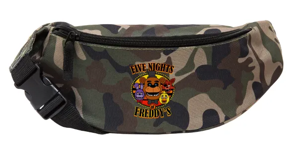 Five Nights at Freddy's — Unisex τσαντάκι μέσης (μπανάνα) χρώματος παραλλαγή Jungle με 2 τσέπες
