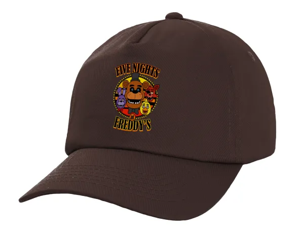 Five Nights at Freddy's — Adult Baseball Cap, 100% Cotton, Chocolate (COTTON, ADULT, UNISEX, ONE SIZE)
