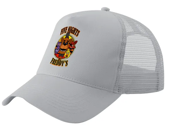 Five Nights at Freddy's — Trucker Hat with Mesh, GREY, (COTTON, KIDS, UNISEX, ONE SIZE)