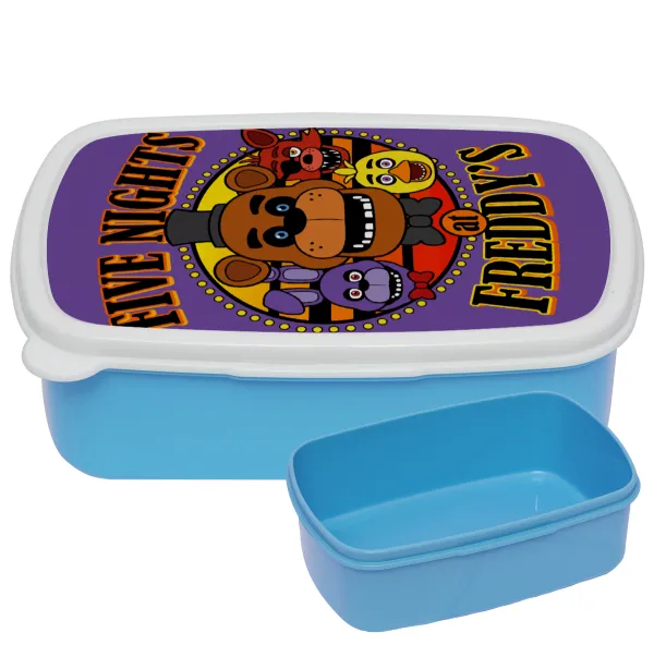 Five Nights at Freddy's — BLUE kids' plastic lunch box (BPA-free), L18 x W13 x H6cm