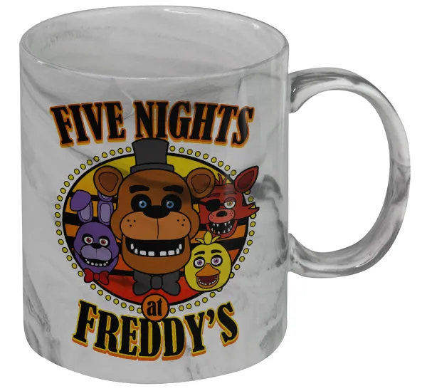 Five Nights at Freddy's — Mug ceramic marble style, 330ml