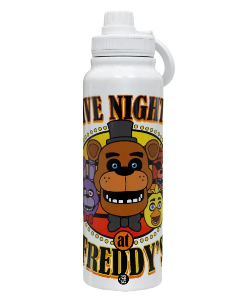 Five Nights at Freddy's — 1L Stainless Steel Thermal Bottle with Phone Holder & Double Wall Insulation