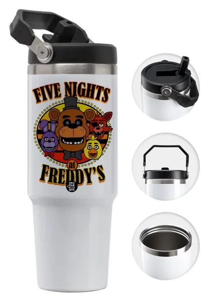 Five Nights at Freddy's — Θερμός Ανοξείδωτο 30oz με χερούλι