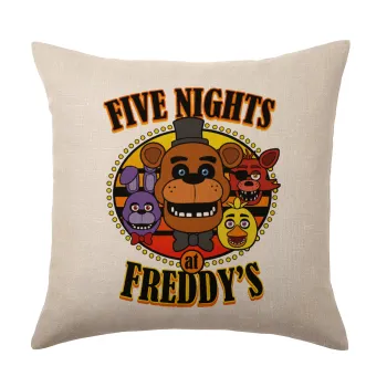 Five Nights at Freddy's, Μαξιλάρι καναπέ ΛΙΝΟ 40x40cm περιέχεται το  γέμισμα