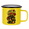 Metallic enamel MATT Yellow cup 360ml