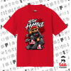 ΚΟΚΚΙΝΟ Κλασικό T-Shirt, διπλής ραφής, χωρίς πλευρικές ραφές από 100% βαμβάκι. Vegan & OEKO-TEX πιστοποιημένο.