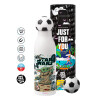 Soccer Metal mug thermos, double wall, 550ml