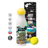 Tennis ball Metal mug thermos White, double wall, 550ml