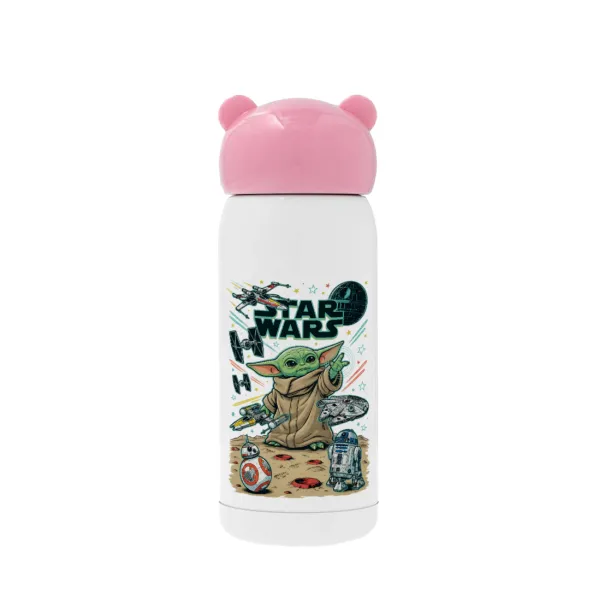 Grogu — Ροζ ανοξείδωτο παγούρι θερμό (Stainless steel), 320ml