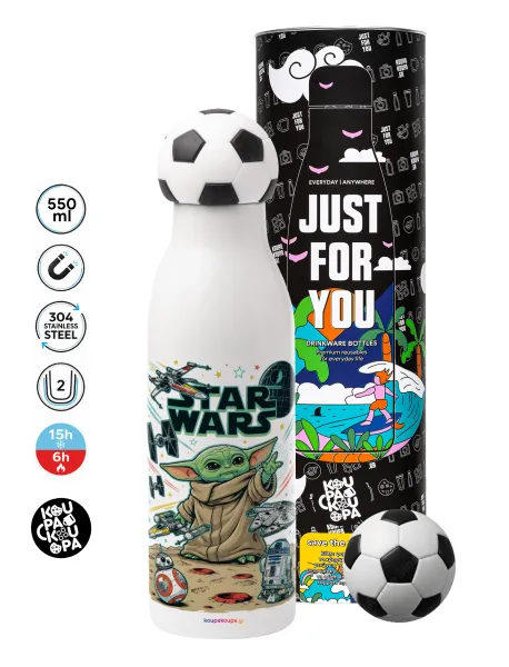 Grogu — Soccer Metal mug thermos, double wall, 550ml