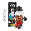 Metal water bottle, White, aluminum 500ml
